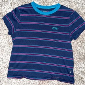 striped vans crop top